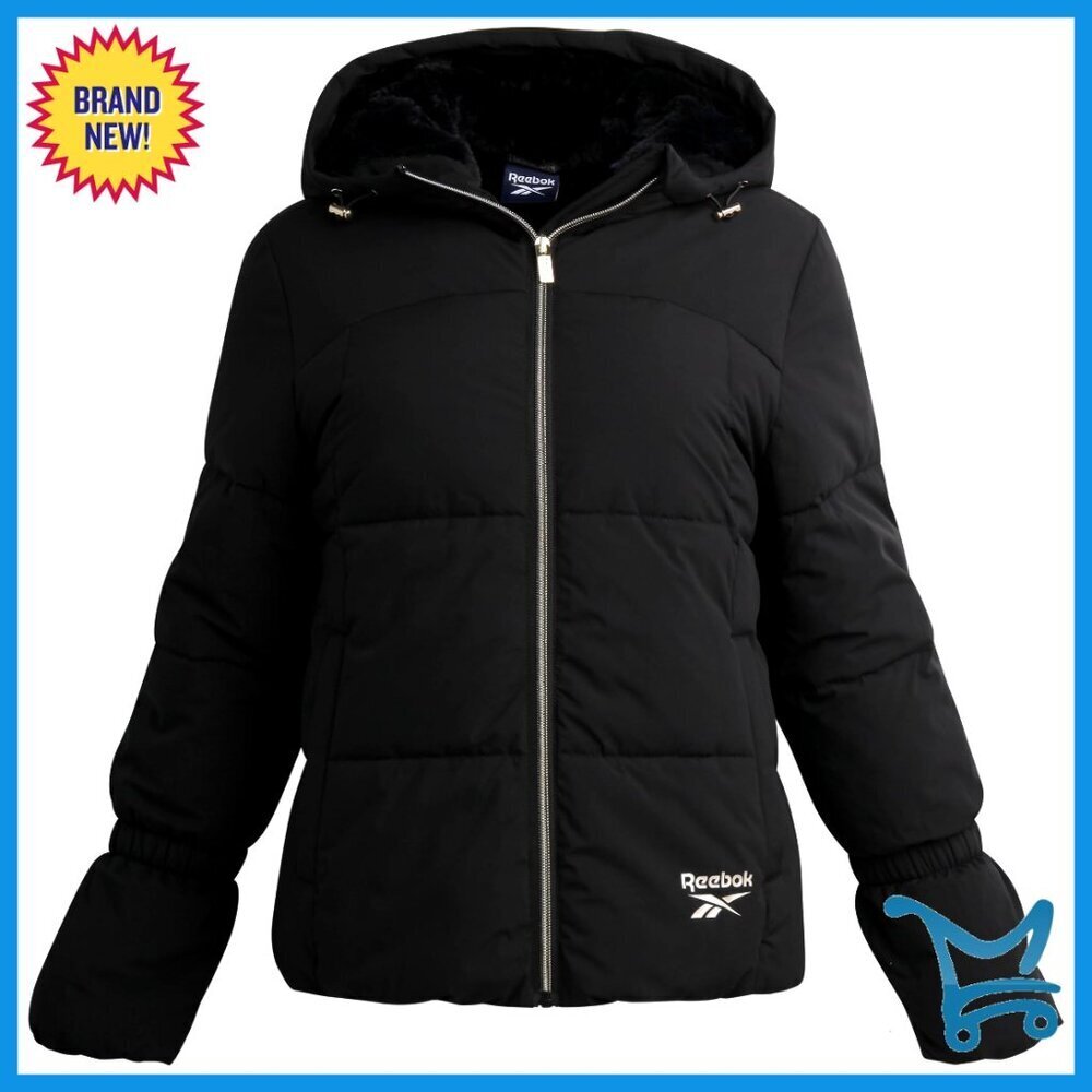 Insulated Quilted Parka Puffer Jacket Water Resistant Faux Fur Lined